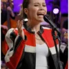 The Voice S29 Syd Millevoi Black and Red Leather Biker Jacket