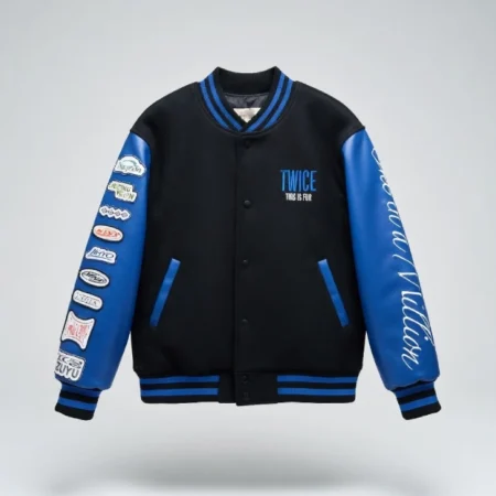 This Is For Varsity Black and Blue Jacket