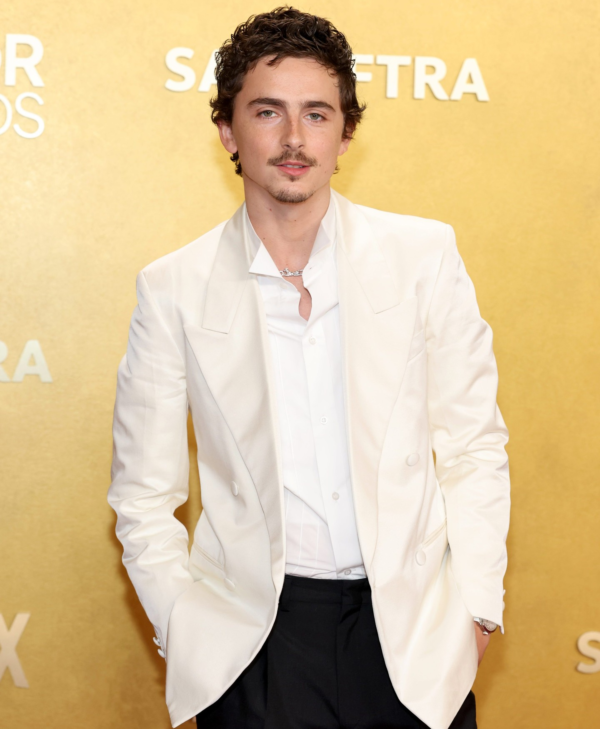Timothée Chalamet White Blazer