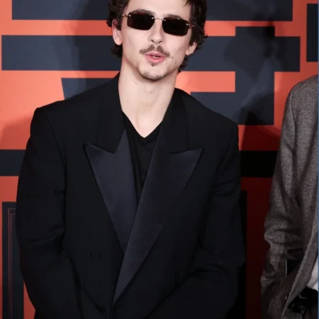 Timothée Chalamet stuns Marty Supreme Black Coat