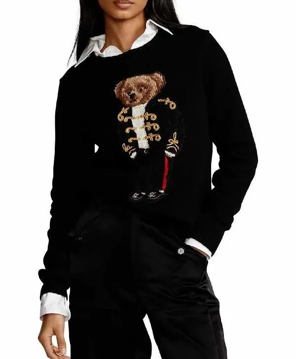 Today Show Deborah Roberts Black Bear Sweater