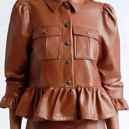 Today Show Leather Peplum Jacket