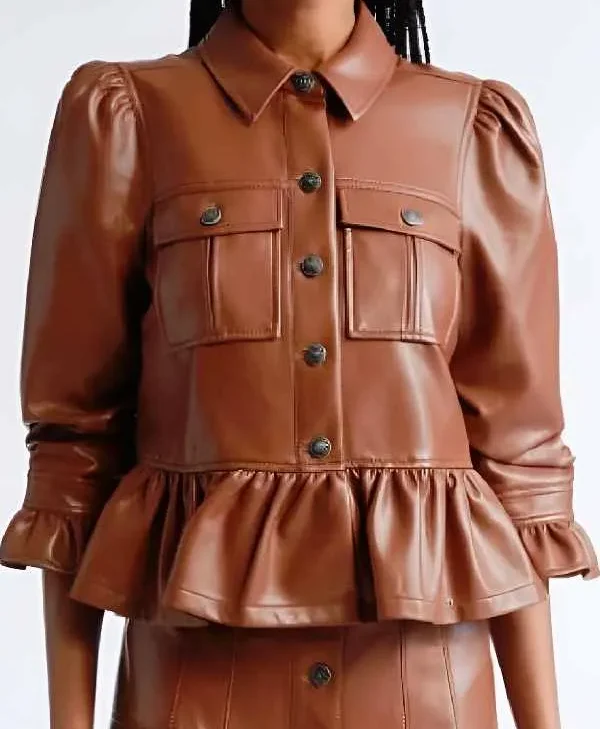 Today Show Leather Peplum Jacket