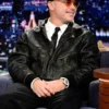 Tonight Show S13 Daniel Arsham Black Leather Jacket