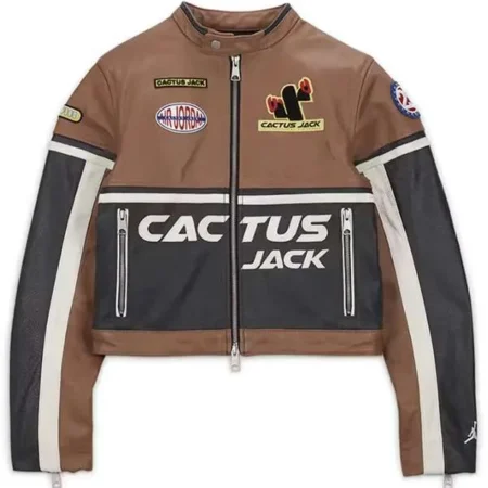 Travis Scott Cactus Jack Leather Jacket