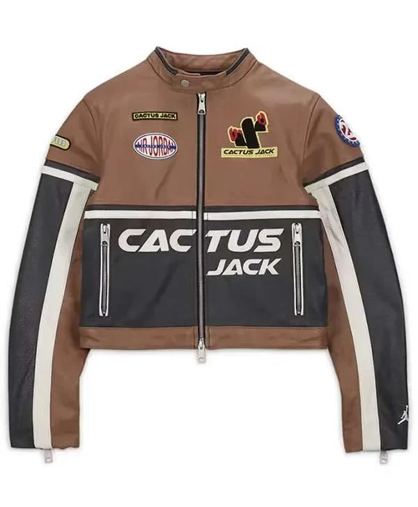 Travis Scott Cactus Jack Leather Jacket