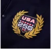 USA 250th Blue Varsity Jacket for sale