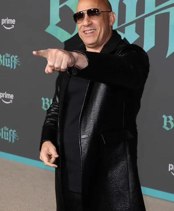 Vin Diesel The Bluff 2026 Event Leather Coat for sale