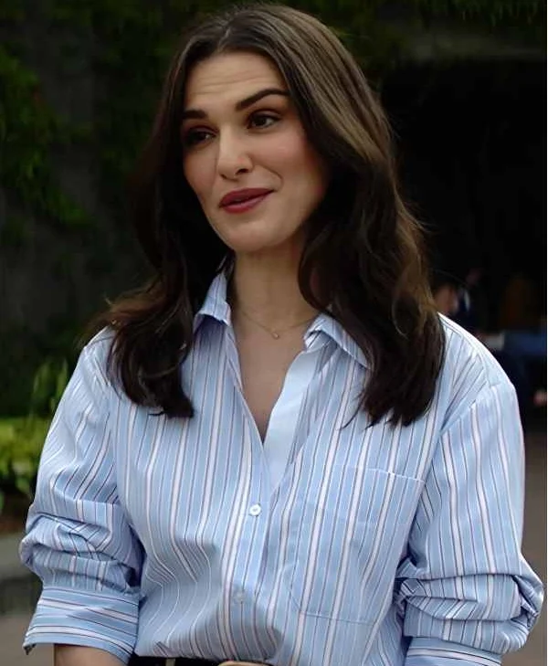 Vladimir 2026 Rachel Weisz Blue Striped Shirt