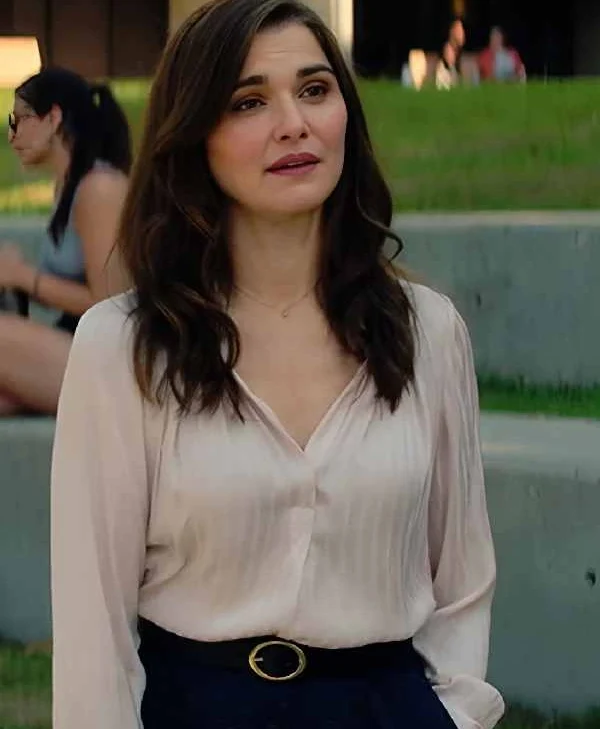 Vladimir 2026 Rachel Weisz Pink Striped Blouse