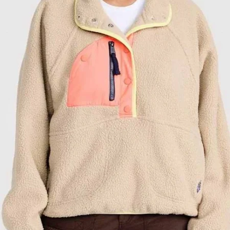 Wild Vacation Rentals 2026 D’Arcy Carden Sherpa Fleece Sweatshirt