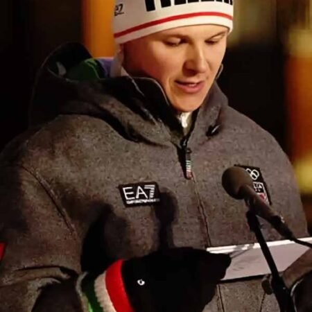 Winter Olympics 2026 Team Italy EA7 Wool Jacket