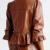 Women’s Peplum Leather Jacket