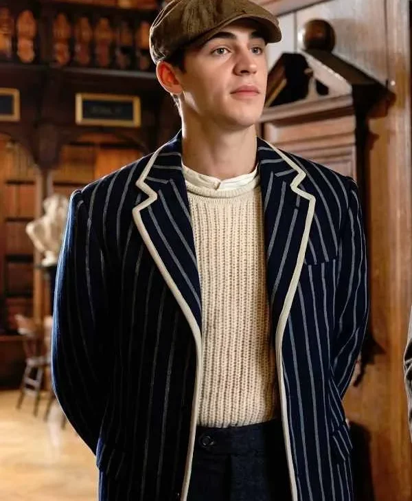 Young Sherlock 2026 Hero Tiffin Striped Blazer