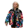 Zara Larsson Studded Floral Multicolor Jacket