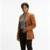 Zazie Beetz They Will Kill You Brown Jacket