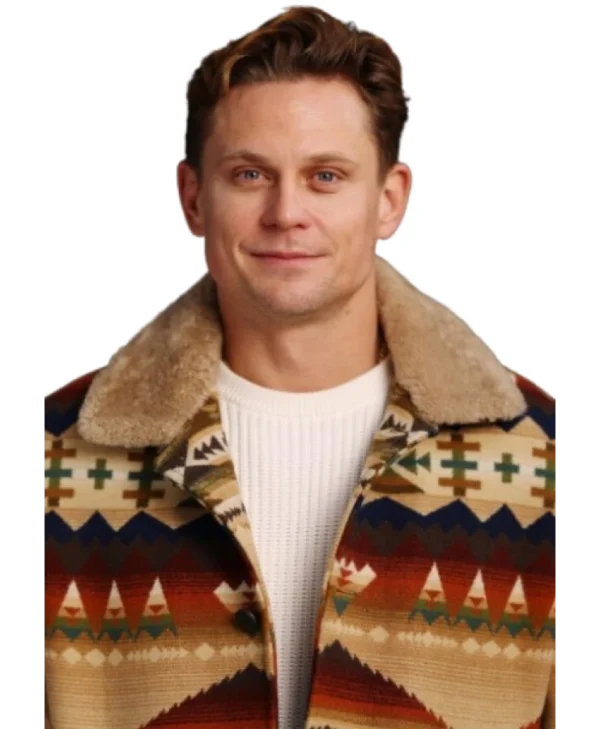 buy Billy Magnussen The Audacity Aztec Sherpa Jacket