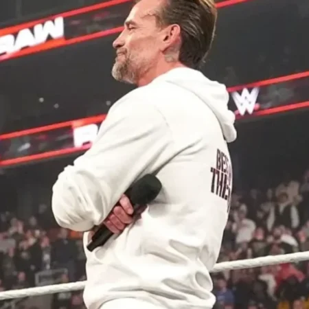 buy CM Punk Best in the World Retro White Hoodie