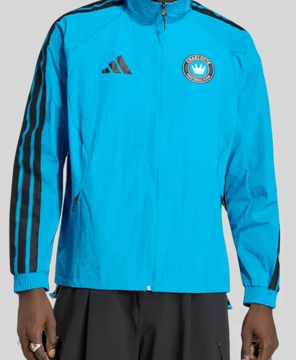 buy Charlotte FC adidas 2026 Anthem Blue Raglan Jacket