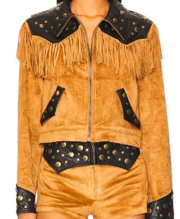 buy High Potential S02 Morgan Gillory Fringed Jacket