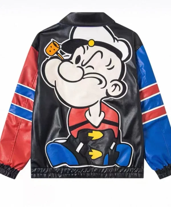 buy Popeye The Sailor Man Leather Jacket