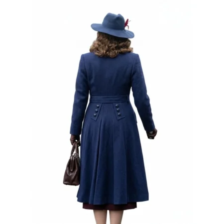 buy Sophie Rundle Peaky Blinders Blue Wool Coat