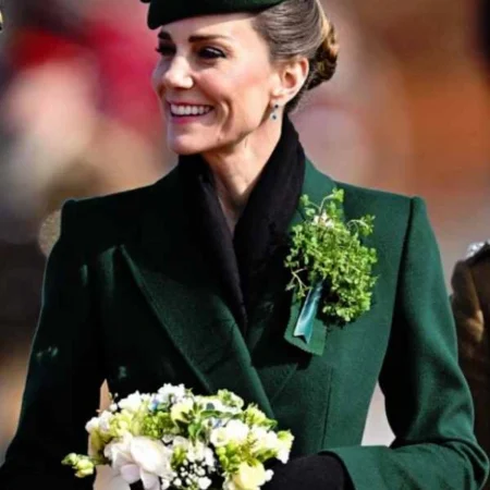 buy St. Patrick’s Day Kate Middleton Forest Green Coat