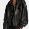 buy The Madison 2026 Beau Garrett Black Leather Jacket