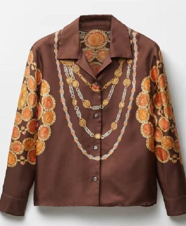 buy The View 2026 Sunny Hostin Jewel Printed Blouse
