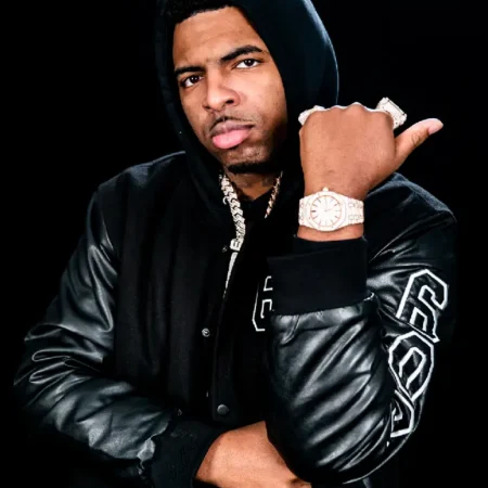 6WA Rolling Stone Black Varsity Jacket