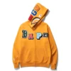 A Bathing Ape BAPE Shark Orange Hoodie