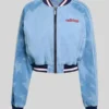 Adidas SST Denim Graphic Varsity Bomber Jacket