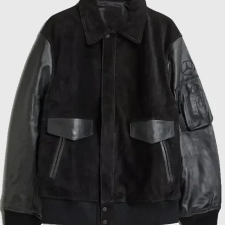Adidas Y-3 x Mercedes Leather Racing Jacket