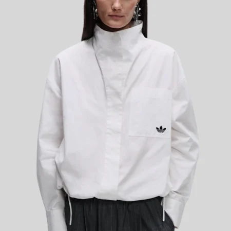 Adidas x ASOS Funnel Neck White Shirt