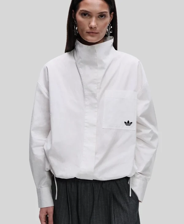 Adidas x ASOS Funnel Neck White Shirt