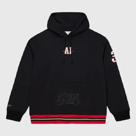 Allen Iverson 76ers x Mitchell and Ness Playmaker Hoodie