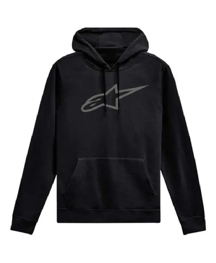 Material: Fleece Inner: Viscose Lining Front: Pullover Closure Collar: Hooded Collar Sleeves: Full-Length Sleeves Cuffs: Rib Knitted Cuffs Pockets: Kangaroo Color: Black