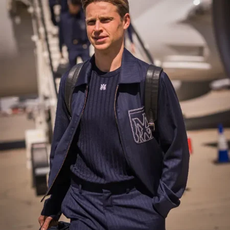 Amiri x FC Barcelona Pinstripe Jacket