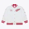 Arctic White Detroit Red Wings Lightweight Satin Jacket