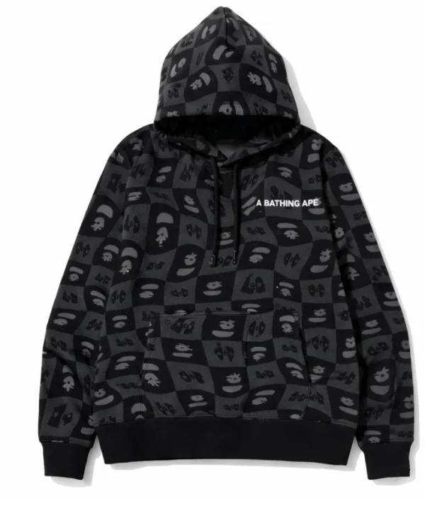 BAPE Black Pullover Hoodie A Bathing Ape