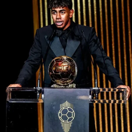 Ballon Dor 2026 Lamine Yamal Black Blazer