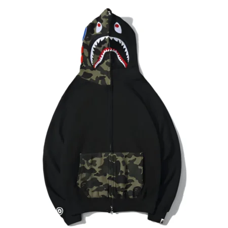 Bape Black Shark Hoodie