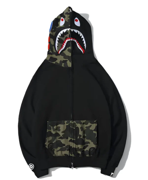 Bape Black Shark Hoodie