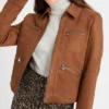 Big Sky Jesse James Keitel Brown Suede Jacket