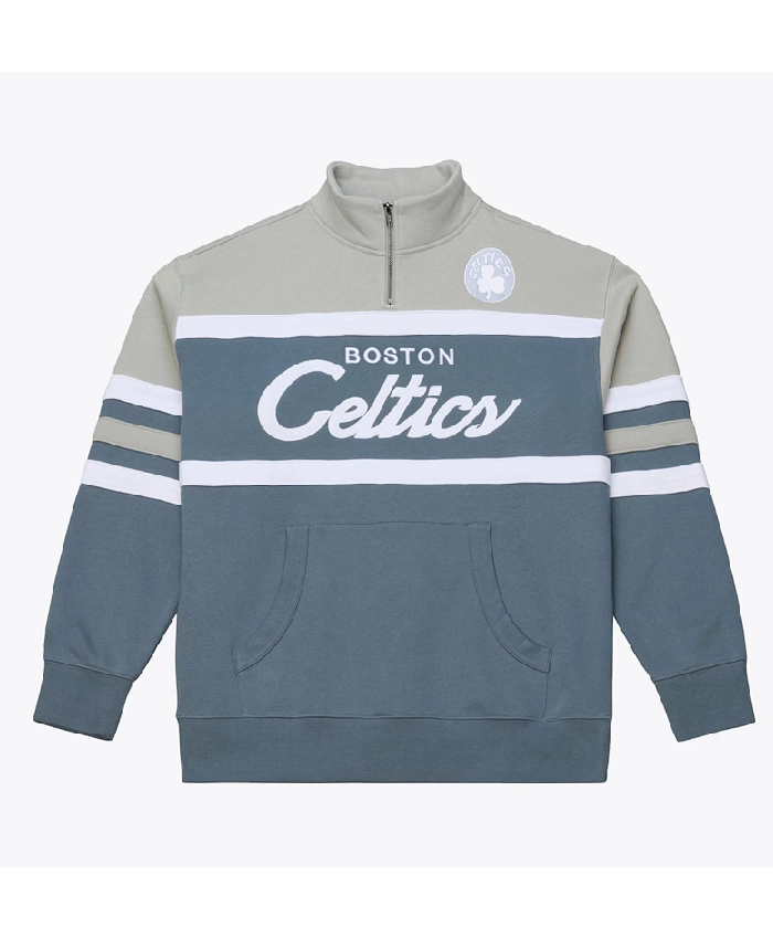 Boston Celtics Thunderstorm Head Coach Quarter Zip Jacket