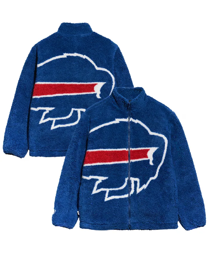 Buffalo Bills Chalk Line Big Logo Sherpa Jacket