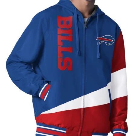 Buffalo Bills Color Block Full-Zip Hooded Jacket