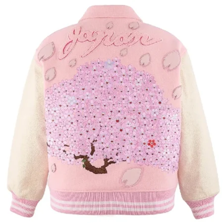 Buy Cherry Blossom Varsity Jacket