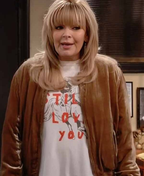 Buy Happy’s Place S2 Melissa Peterman Velvet Bomber Jacket