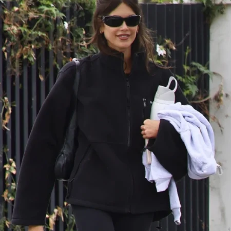 Buy Kaia Gerber Acting Coach Black Jacket